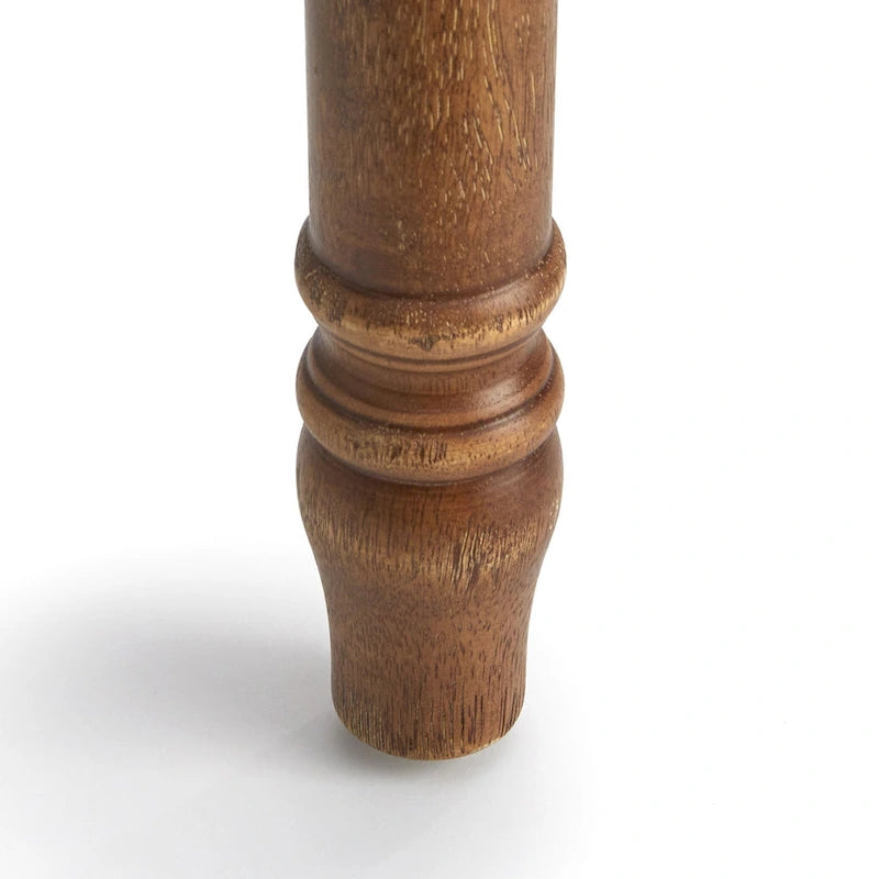 Sillas de comedor estilo rústico de granja de madera recuperada/marrón rústico/gris envejecido, juego de 2