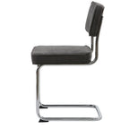 Silla de comedor de pana mostaza/gris/verde, juego de 2