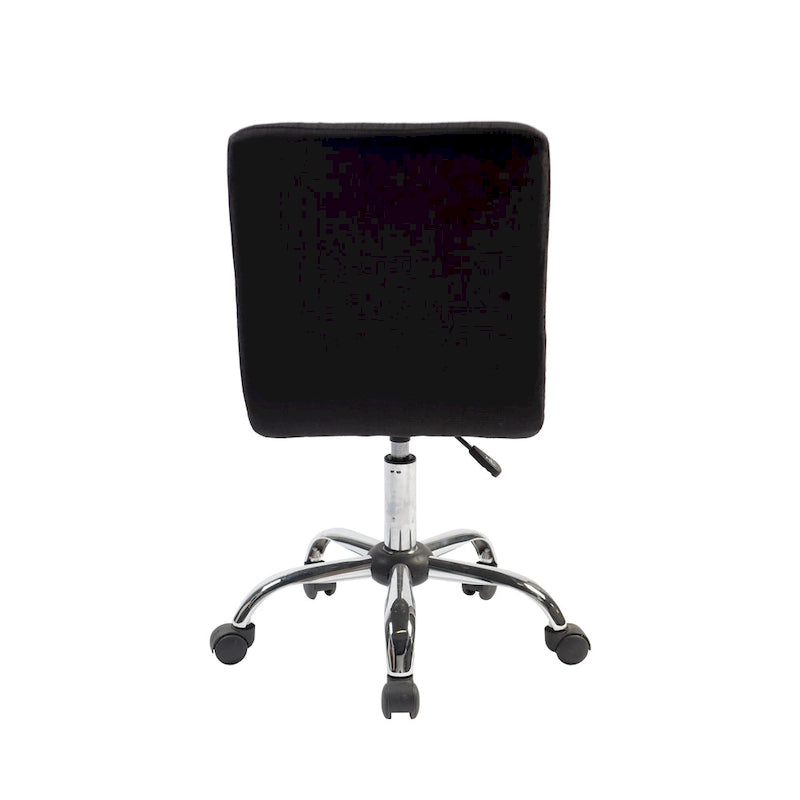 Silla de oficina giratoria de tela capitoné azul/gris/rojo/negro, 1 persona