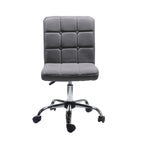 Silla de oficina giratoria de tela capitoné azul/gris/rojo/negro, 1 persona
