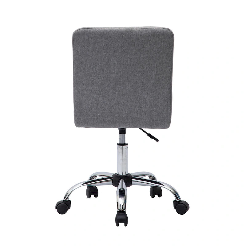 Silla de oficina giratoria de tela capitoné azul/gris/rojo/negro, 1 persona
