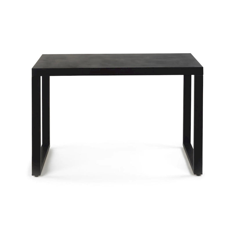Mesa Consola Moderna de Metal Negro — 1 Persona