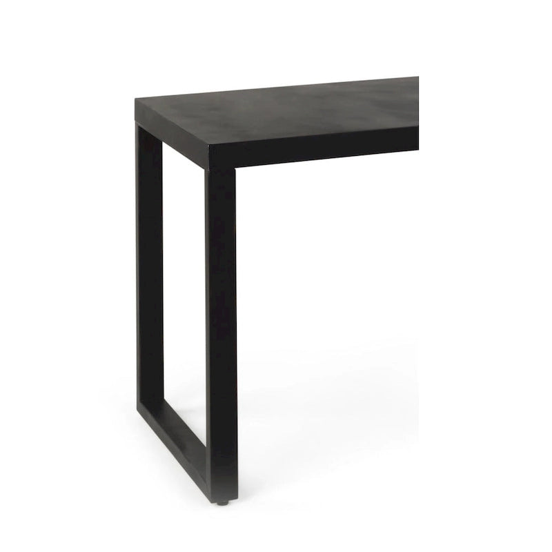 Mesa Consola Moderna de Metal Negro — 1 Persona