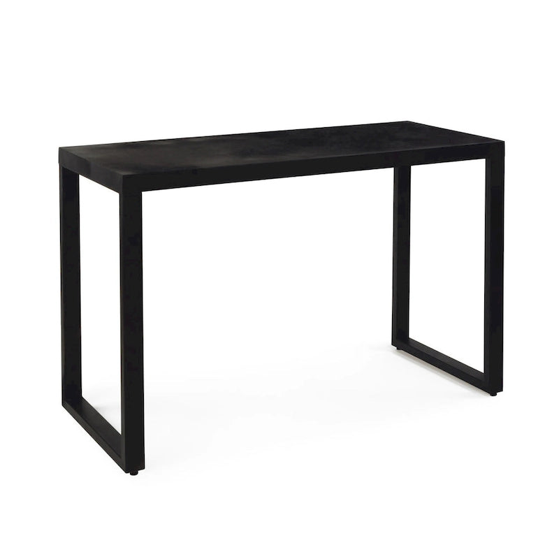 Mesa Consola Moderna de Metal Negro — 1 Persona