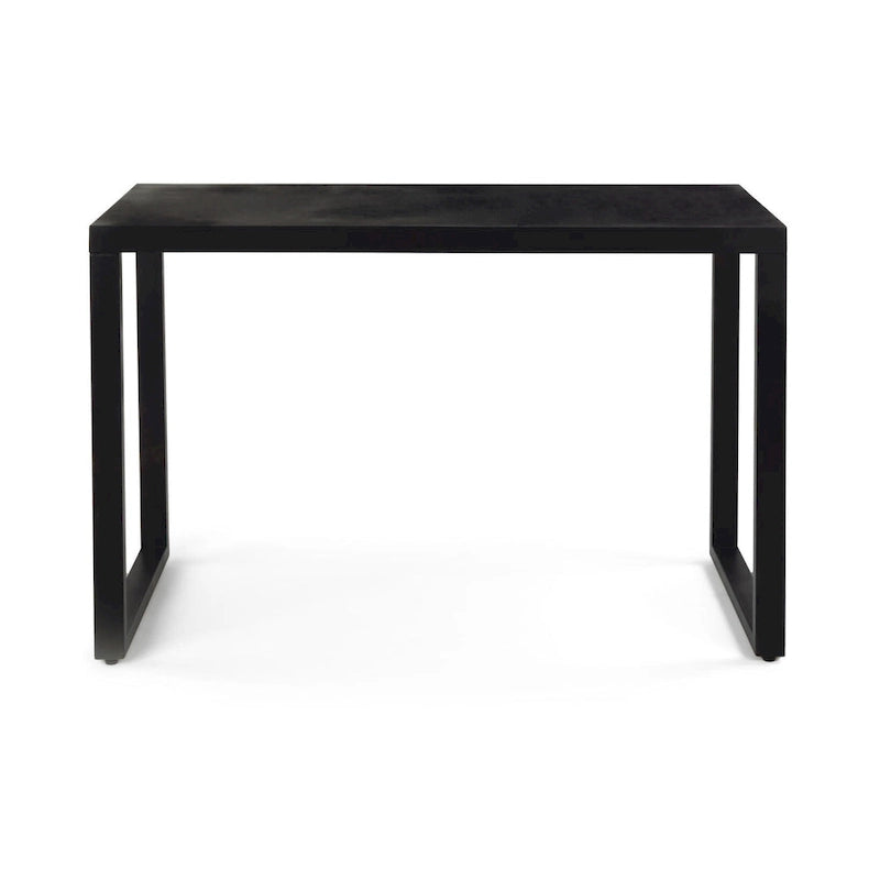 Mesa Consola Moderna de Metal Negro — 1 Persona