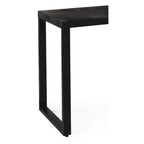 Mesa Consola Moderna de Metal Negro — 1 Persona