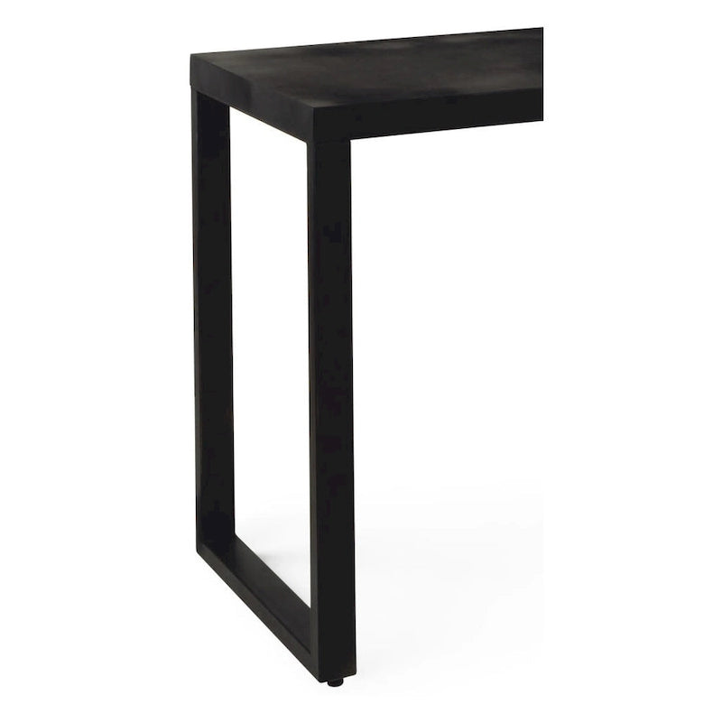 Mesa Consola Moderna de Metal Negro — 1 Persona