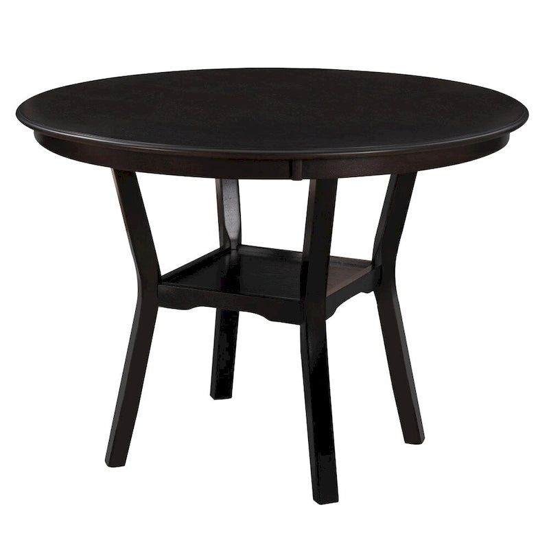 Juego de comedor de 5 piezas para 4 personas color marrón espresso