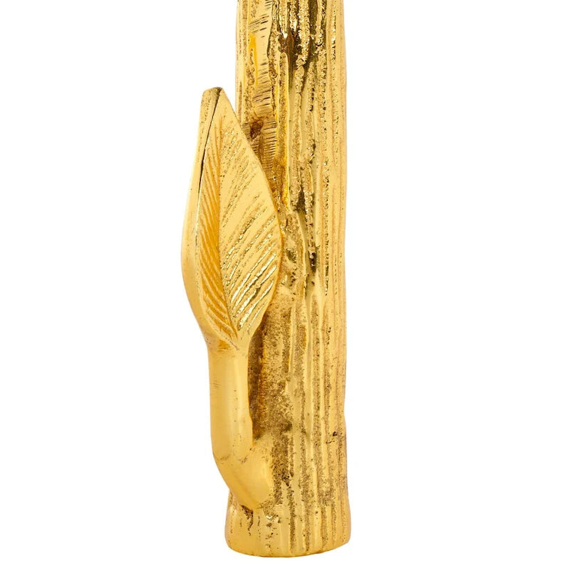Mesa auxiliar floral dorada, 1 pieza, 40,6 cm de ancho x 40,6 cm de profundidad x 45,7 cm de alto