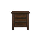 Juego de dormitorio de 5 piezas con plataforma trineo marrón – Queen/King