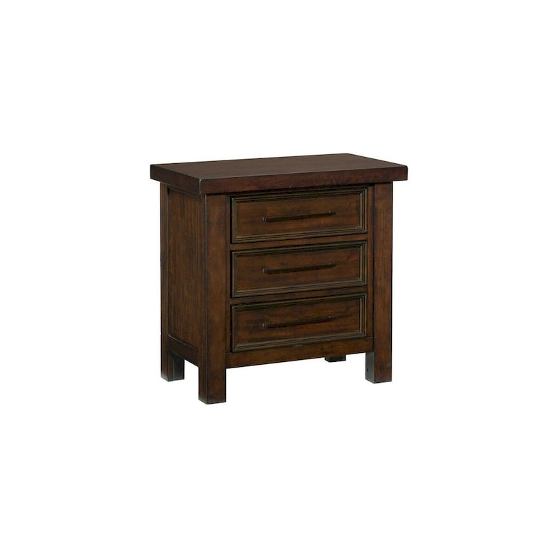 Juego de dormitorio de 5 piezas con plataforma trineo marrón – Queen/King
