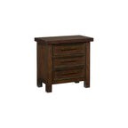 Juego de dormitorio de 5 piezas con plataforma trineo marrón – Queen/King