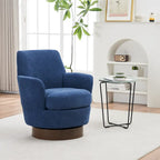 Sillón giratorio de poliéster con base de acero inoxidable