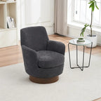 Sillón giratorio de poliéster con base de acero inoxidable
