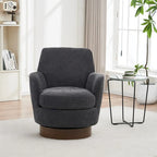 Sillón giratorio de poliéster con base de acero inoxidable