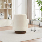Sillón giratorio de poliéster con base de acero inoxidable