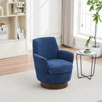Sillón giratorio de poliéster con base de acero inoxidable