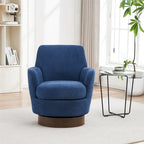 Sillón giratorio de poliéster con base de acero inoxidable