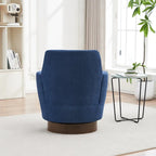 Sillón giratorio de poliéster con base de acero inoxidable