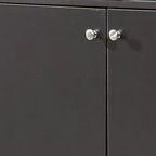 Estantería con puertas de café/roble/nogal, mueble de almacenamiento abierto de 3 estantes