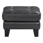 Puf gris y burdeos, asiento individual, 67.3 cm An. x 53.3 cm Pr. x 48.3 cm Al.