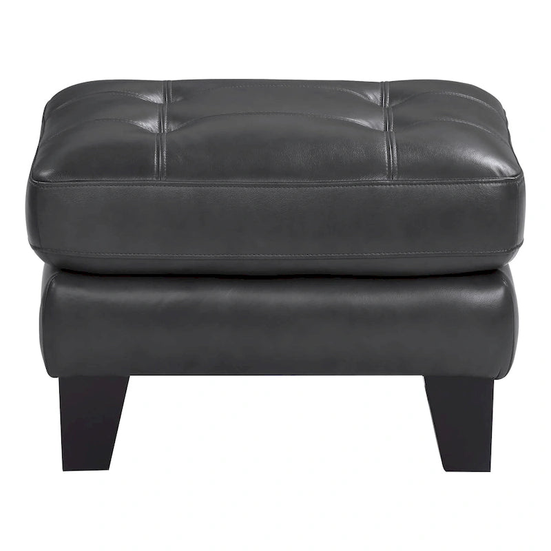 Puf gris y burdeos, asiento individual, 67.3 cm An. x 53.3 cm Pr. x 48.3 cm Al.
