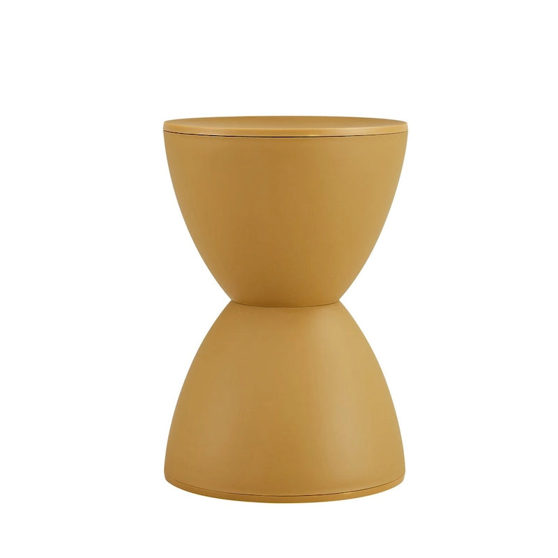 Taburete de tambor de plástico verde/negro/café claro/amarillo, 1 persona, 30×30×45cm