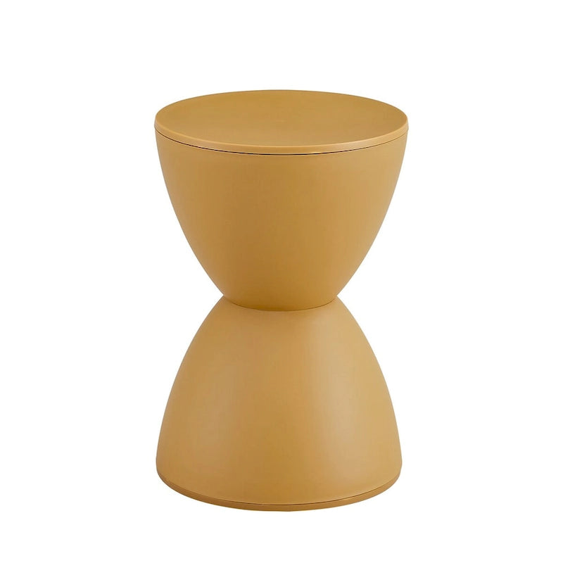 Taburete de tambor de plástico verde/negro/café claro/amarillo, 1 persona, 30×30×45cm