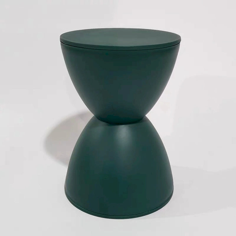 Taburete de tambor de plástico verde/negro/café claro/amarillo, 1 persona, 30×30×45cm
