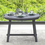 Mesa de comedor redonda extensible, acabado lavado gris/madera natural, estilo rústico moderno, capacidad para 4 personas